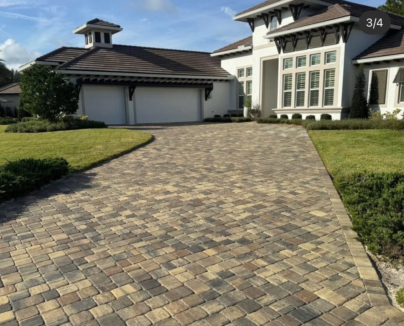Driveway after the project, seen from a different viewpoint