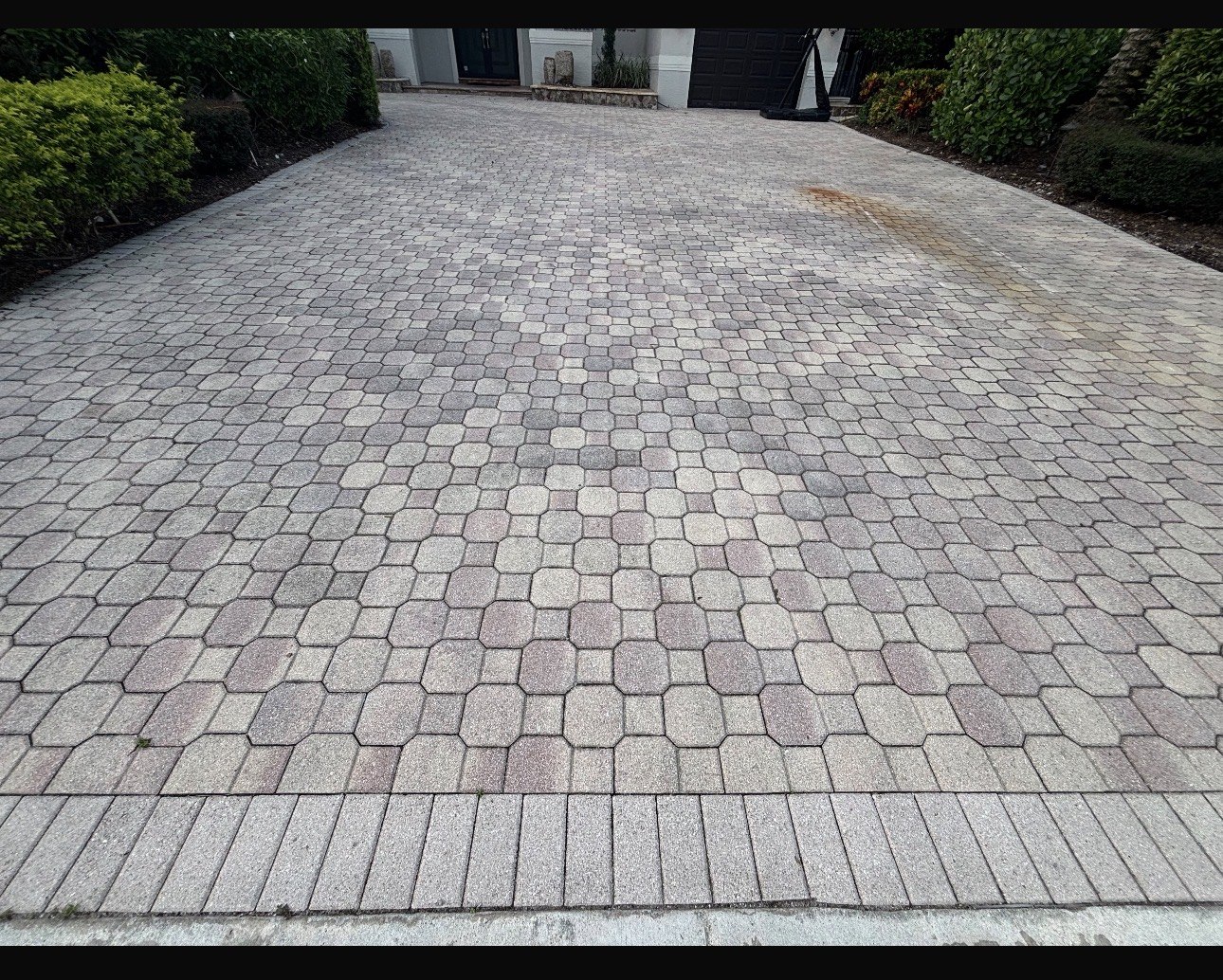 Driveway before the project